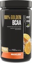 Maxler 100% Golden BCAA Powder - Intra & Post Workout Erholungsgetränk für beschleunigte Muskelrückgewinnung & Lean Muskelwachstum - 6 g Vegan BCAAs Aminosäuren - 60 Portionen - Orange