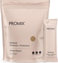 ProMix Nutrition Debloat Prébiotiques et probiotiques, Bloating Relief pour les femmes, Gut Cleanse Detox pour les hommes et le soutien immunitaire - Pêche blanche - 30 portions (paquet de 30)