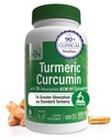 Santé Thru Nutrition Curcumine curcumin complexe 500mg Supplément de BCM-95 Curcugreen Études cliniques Certifié végétalien (paquet de 120)