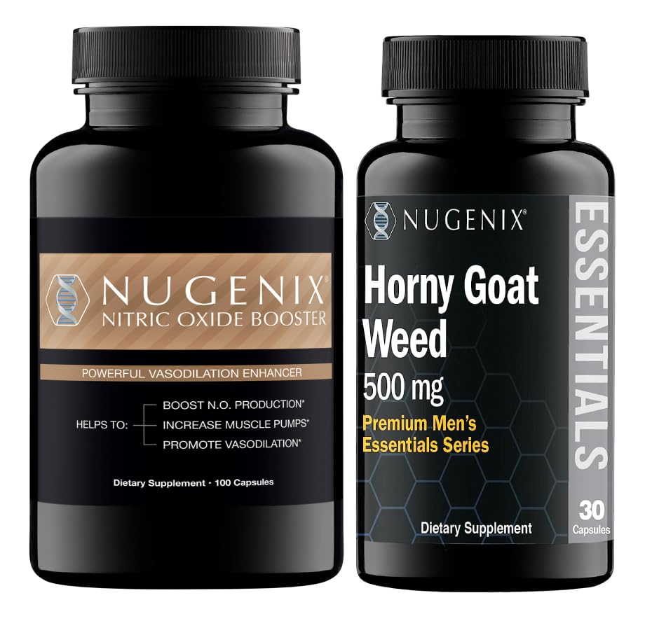 Nugenix Nitric Oxide Booster und Horny Goat Weed Ergänzungen für Männer