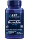 Lebensverlängerung Speziell beschichtete Bromelain, Ananasextrakt, Gemeinsame Gesundheit, Joint Comfort, Vegetarisch, Glutenfrei, Non-GMO, 500 mg, 60 enteric-beschichtete Tabletten