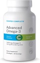 Cooper Complete - Advanced Omega 3 - Fish Oil Supplement, Concentrated EPA + DHA Omega-3 Fettsäuren 1400 mg - 60 Softgels pro Flasche. Pack von 2