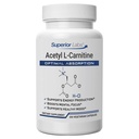 Superior Labs Acetyl L-Carnitin 500 mg, hohe Potenz ALCAR, reines Non-GMO, Zero Synthetic Additives, maximale Absorption, Energie & Fat Metabolism, Gehirn, Nerve & Cellular Detox Support, (200 Veg Caps)