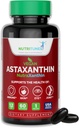 Astaxanthin 12mg Vegan Softgels – High Potency Antioxidans für Haut, Augen- und Immununterstützung – Non-GMO, frei von Gluten, Soja, Lactose & BSE, 60 Vegan Softgels, 2-Month Supply