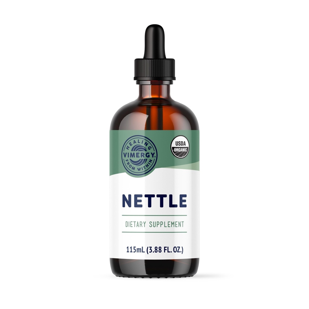 Nettle Vimergy – Superfood for Healthy Cellular Response* – Promotion de la santé osseuse* – Certifié biologique, végétalien, sans gluten de l'USDA – 115 mL (57 portions)
