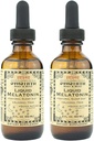 SVASTHYA BODY & MIND Mélatonine liquide - Promotion du sommeil naturel - Sans alcool pour les adultes et les enfants, Fabriqué aux États-Unis, 2 oz, Pack de 2
