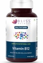 Vitamin B12 100% RDA, Cynocobalamin, Boost Energy Levels Gesunde Nervous System Function Supplement für Männer und Frauen - 60 vegetarische Tabletten