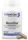Patient One NeuroOne | Ergänzung zu Gedächtnis, Kognition, Stimmung und Fokus* | mit Citicoline, Acetyl-L-Carnitin, Gingko und mehr | 60 Kapseln