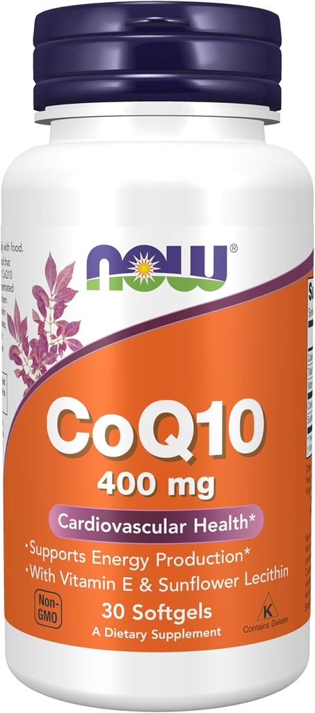 JETZT Nahrungsergänzungsmittel, CoQ10 400 mg, Pharmazeutische Sorte, All-Trans-Form hergestellt von Fermentation, 30 Softgels