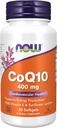 JETZT Nahrungsergänzungsmittel, CoQ10 400 mg, Pharmazeutische Sorte, All-Trans-Form hergestellt von Fermentation, 30 Softgels