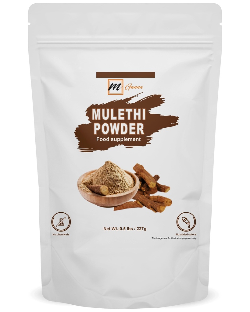 Pure Mulethi/Licorice/Glycyrrrhiza Glabra Pulver für Gesundheit und Hautpflege und kosmetische Formulierungen 227 GMS / 0.5 LBS