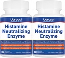 Supplément enzymatique DAO Histamine Diamine oxydase Supplément pour digestion lisse - Fabriqué aux États-Unis - 60 Softgels (2 bouteilles)