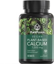 PlantFusion Vegan Kalzium, Premium-Pflanzen basiertes Kalzium (1000mg) aus Icelandic Red Algae, Plus Magnesium, D3, K2, und Boron, 90 Vegan Tabletten