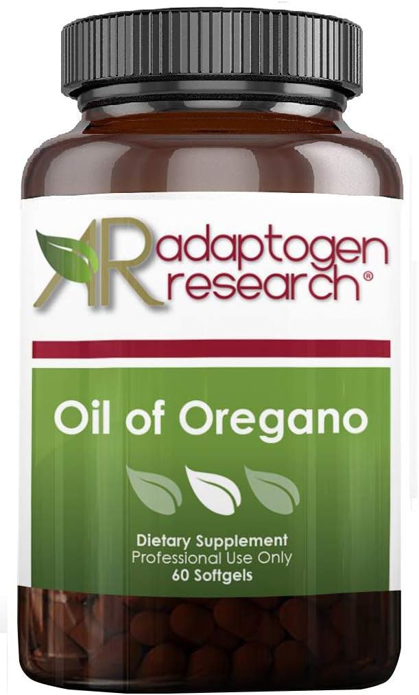 Öl von Oregano Softgels - Oregano Ölergänzung mit hochkonzentriertem Carvacrol - Unterstützt Darmreinigung - Kleine Pillen (60 Softgels) Gold