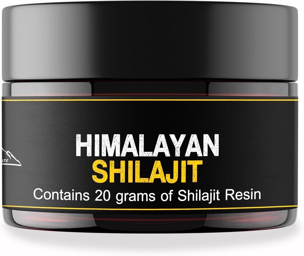 Generisches SHILAJIT - Himalayan Sourced Shilajit Resin für Männer und Frauen Natural Natürliche und meisten Potent| Third Party Lab getestet| 60 Tage Sun Dried| Mit Messung Spoon| 20 Gramm.
