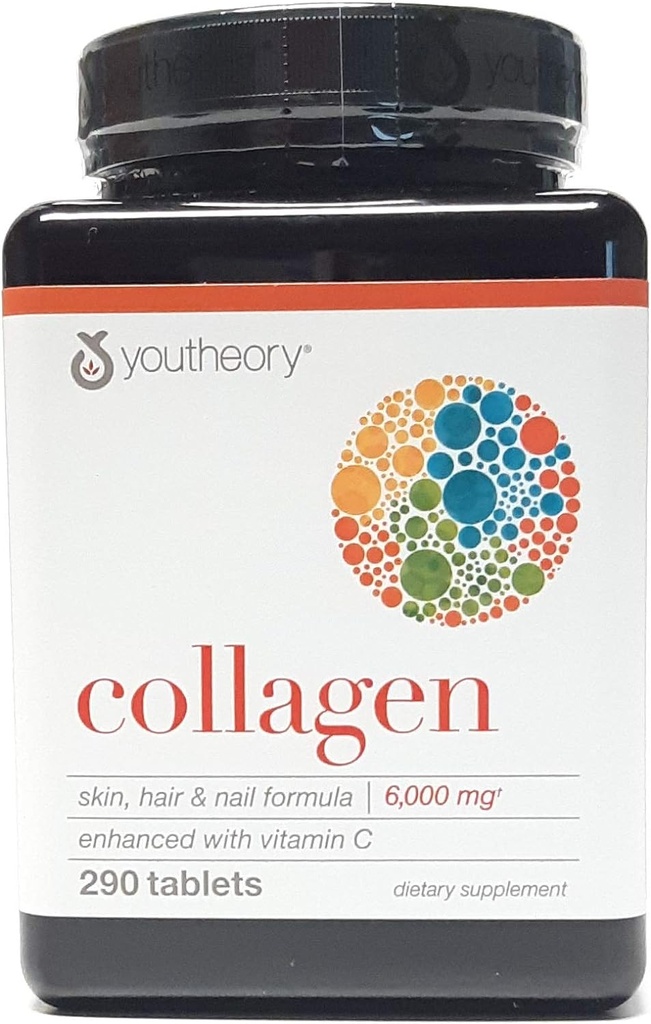 Youtheory Collagen Advanced Formel Typ 1,2,3 290 ct (Pack mit 3)