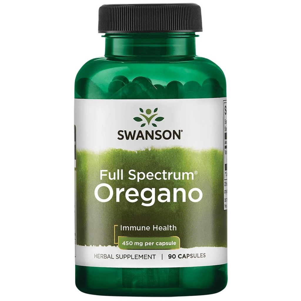 Swanson Oregano 450 Milligrammes 90 Capsules
