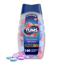 TUMS Ultra Strength Chewable Antacid Tabletten für Sodbrennentlastung und Säureindigestion Relief, sortierte Beeren - 160 Zähler