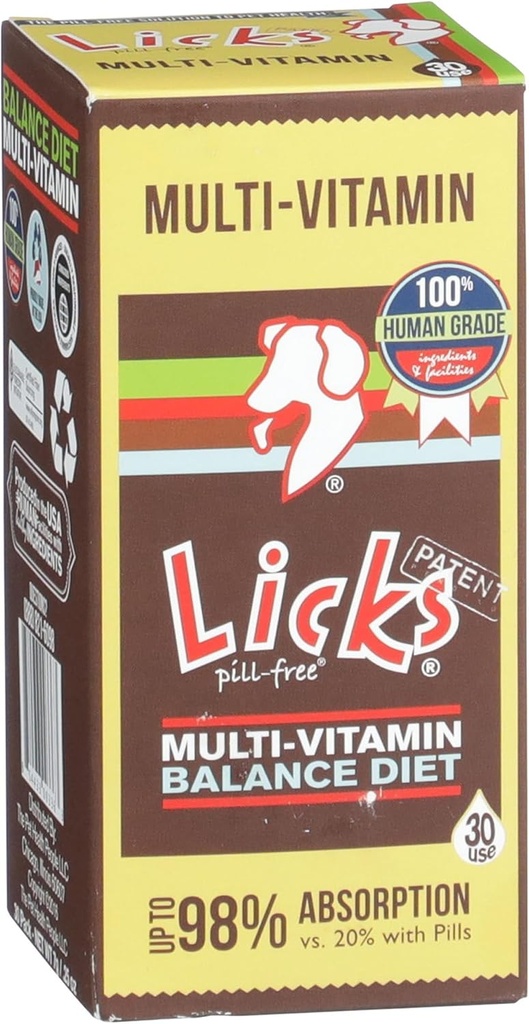 Multivitamine de chien sans pilule - Supplément de chien avec vitamine C, D et calcium - Fournitures pour animaux de compagnie multivitamines - Gel Packets - 30 Utilisation