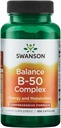 Swanson B-50 Complex - Vitamin-Ergänzung Förderung von Energie und Stoffwechsel - Kann Herzgesundheit, Gedächtnis und Unterstützung unterstützen - (100 Kapseln)