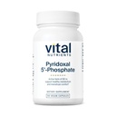 Vital Nährstoffe Pyridoxal-5 Phosphate | Aktiviertes Vitamin B6 | Methyliertes B6 für Metabolismus, PMS und Menstrual Support* | High-Potency P5P Supplement | Gluten, Dairy, Soy Free | 90 Kapseln