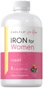 Carlyle Flüssige Eisen Ergänzung für Frauen | 8 fl oz Tropfen | Obst Punch Flavor | Vegetarisch, Non-GMO, Gluten Kostenlos