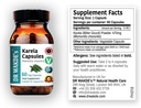 DR WAKDE'S Karela Capsules (Gourde, Melon Bitter, 60 capsules de légumes, supplément à base de plantes, Herbe ayurvédique, tout naturel, végétalien)