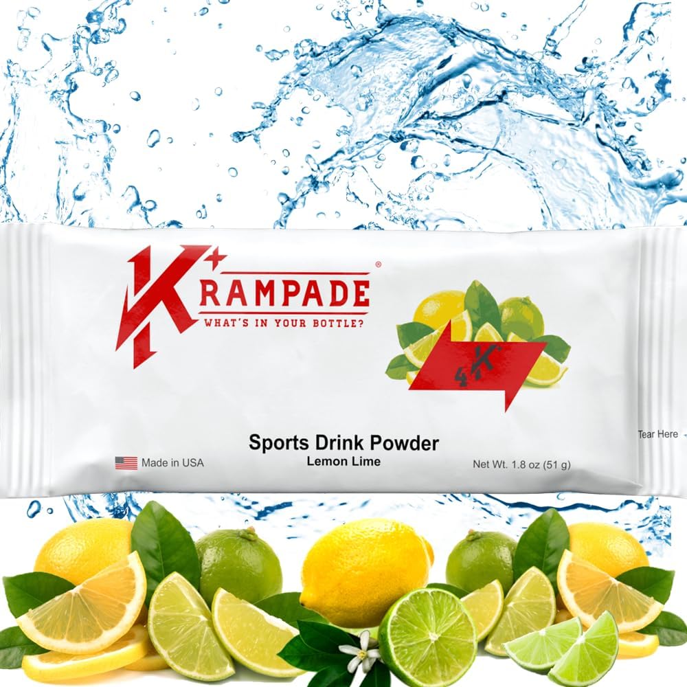 Krampade Elektrolyte Pulver Kaliumergänzung - 4000 mg K+, >4X Mehr als Kokoswasser | Instant Cramp Relief | Hydratation Pulver