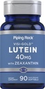 Piping Rock Lutein avec Zeaxanthin 40mg.90 Softgels.com Supplément santé des yeux de l'extrait de Marigold.