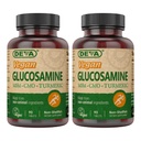 DEVA Vegan Glucosamin-MSM-CMO & Turmeric Supplement - Glutenfreie pflanzliche Nahrungsergänzung - 90 Tabletten (Pack von 2)