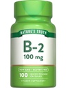 La vérité de la nature B2 Vitamine de 100mg de 100 Capsules de 100mg de supplément sans OGM et sans gluten