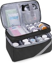 Rangement et organisateur de médicaments Trunab Sac vide, organisateur de bouteille de pilule avec petite poche portable, boîte de premiers soins à domicile pour les médicaments d'urgence, suppléments ou trousses médicales (uniquement pour les sacs)