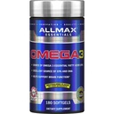 ALLMAX Nutrition Omega 3 Ultra-Pure Kalt-Wasser Fischöl Konzentrat, 180 Zähler