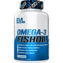 Evlution Nutrition Triple Strength Omega 3 Fish Oil - Burpless Fish Oil EPA DHA Omega 3 Ergänzung in leicht zu spülen Citrus Flavor Softgels - Enteric Coated Fish Oil Supplement - 120 Zähler