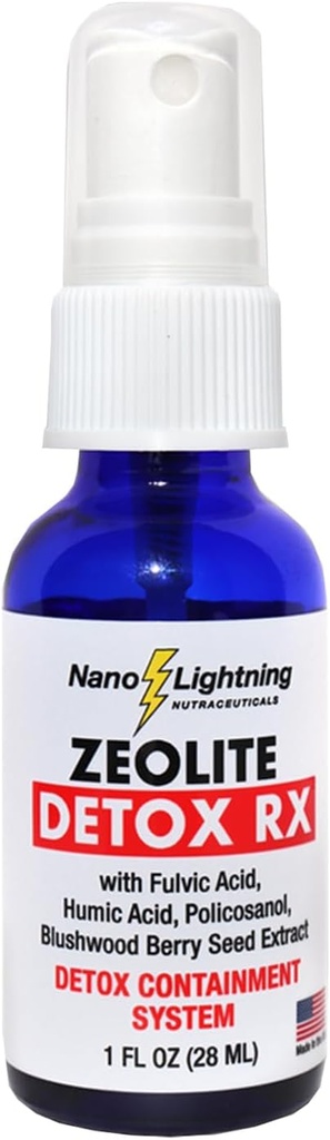 Zeolite Detox Rx Zeolite Detox Nanotechnology Detox Supplement, Unübertroffene Reinheit, Überlegene Absorptionsergänzungsmittel, Blushwood Seed Extract