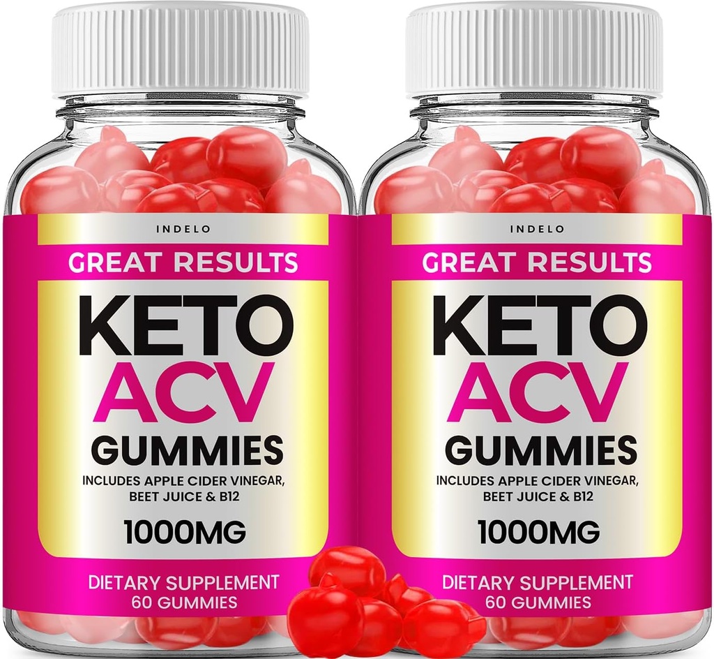 (2 Pack) Große Ergebnisse Keto ACV Gummies - Fortgeschrittene Formel Große Ergebnisse Keto plus ACV Gummis Apple Cider Essig Große Ergebnisse ACV Gummies Nahrungsergänzungsmittel Bewertungen (120 Gummi)