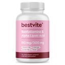 Benfotiamin 150mg / Alpha Lipsäure 300mg (120 vegetarische Kapseln) - No Stearates - Vegan - Glutenfrei - Non GMO