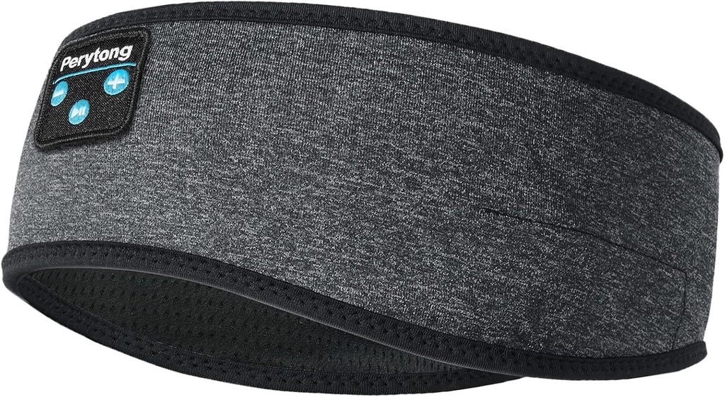 Perytong Sleep Headphones, Wireless Headphones Bluetooth Headband, Sleeping Earphones for Side Sleeper, Eastic Music Sleep Headband, ASMR Wireless Eye Mask Tech Gadgets Geschenke für Herren Frauen