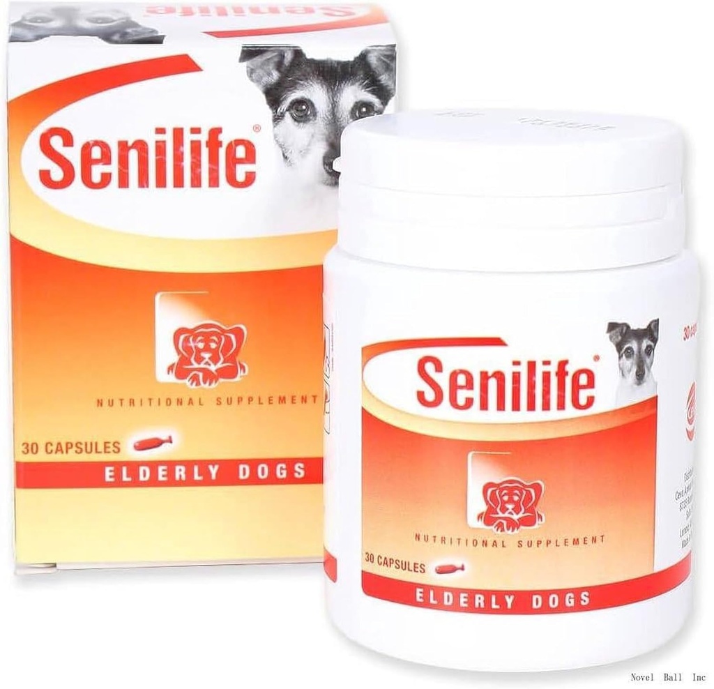 Gehirnfunktion Unterstützung Aging Pet Nahrungsergänzung /D59010B Senilife Nahrungsergänzung für ältere Hunde (bis zu 50 lbs)- 30 / Box