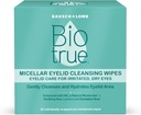 Biotrue Micellar Augenlid Pflege für Irritierte und trockene Augen Reinigungs-Weibchen, von Bausch + Lomb, Multi, 30 Count
