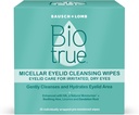 Biotrue Micellar Soin des paupières pour les yeux irrités et secs Nettoyant Wipes, de Bausch + Lomb, Multi, 30 Compte