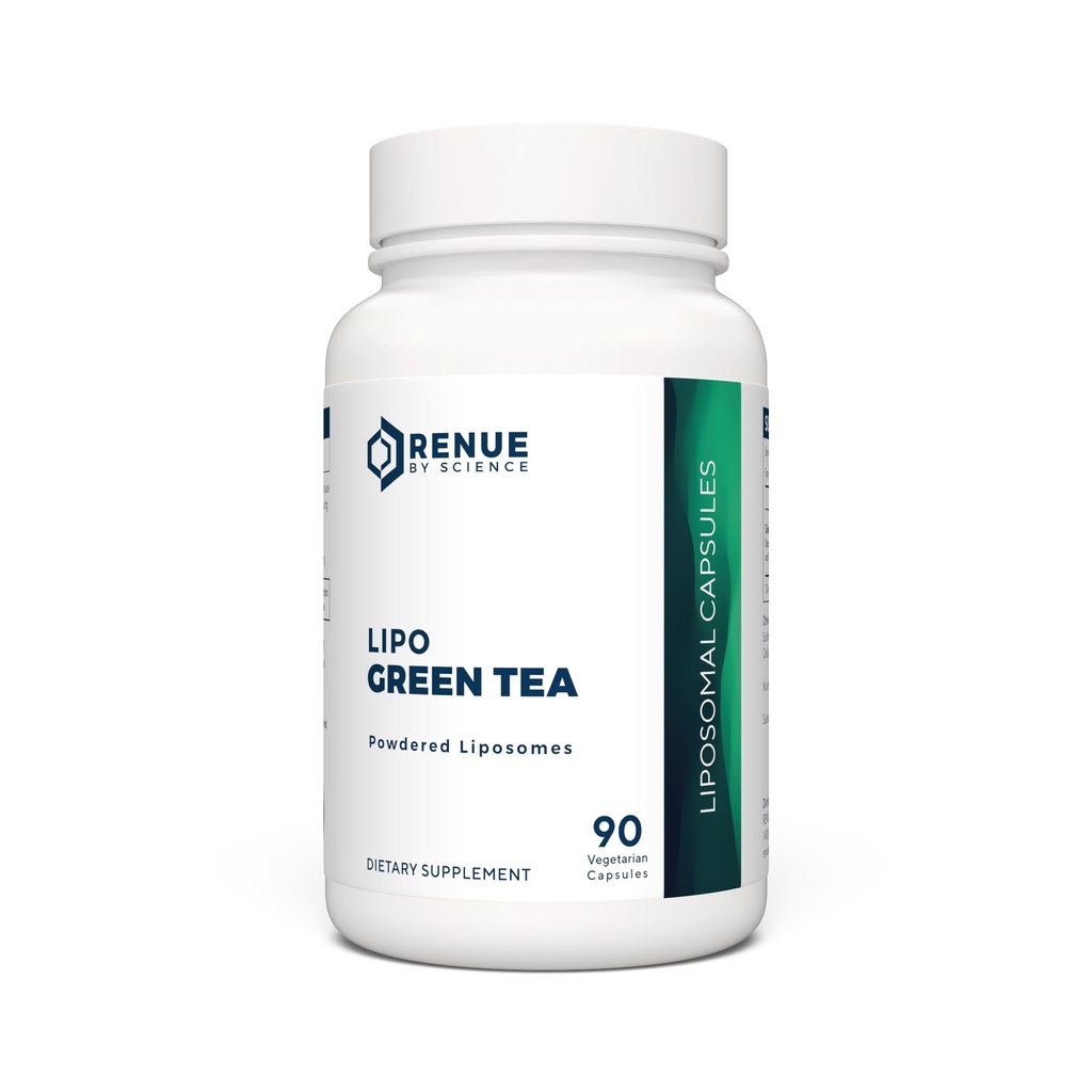 Renue By Science Green Tea Extract | High Strength Liposomal Supplement | 90 Kapseln - 75mg Grüner Tee pro Servieren | Non-GMO | Made in the USA & Third-Party Getestet