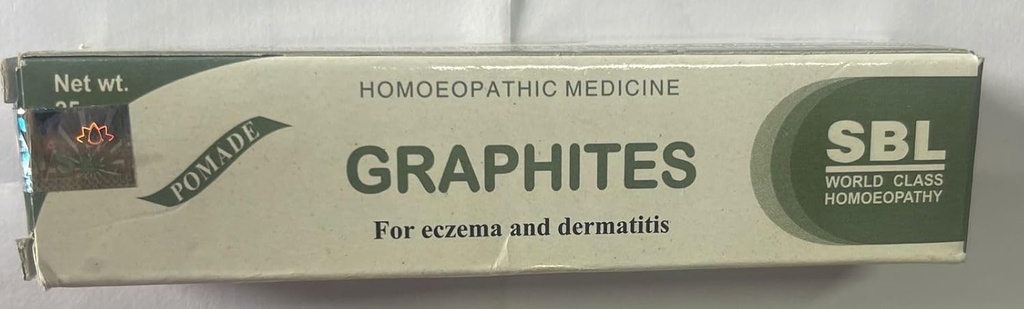 SBL Onguent homéopathique graphite (25g), utile dans l'eczéma (humide et sec), dermatite,