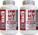 I LOVE MY PETS LLC Hundeaugen-Gesundheitsergänzungsmittel - Hundeaugen-Gesundheitskomplex - Premium-Formel - Vet empfohlen - Hunde Cranberry - 2 Flaschen (120 Bäume)