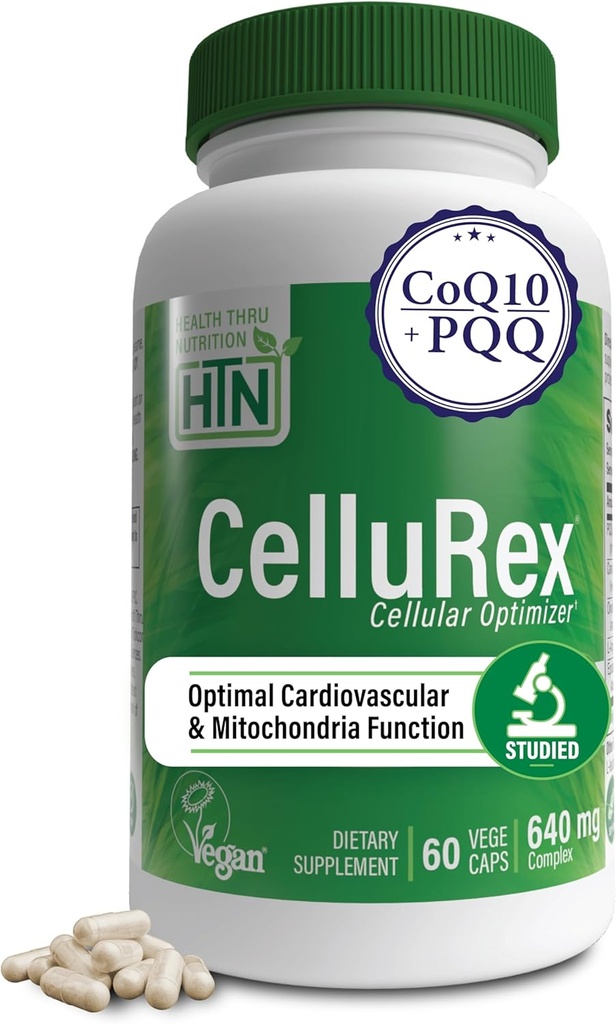 Santé Thru Nutrition CoQ10 Plus PQQ et Épinaches Rouges Cellulaire Optimizer pour l'énergie de circulation cérébrale et le soutien de la fonction Mitochondria