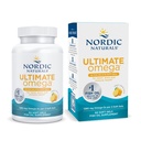Nordic Naturals Ultimate Omega in Fish Gelatin, Lemon Flavor - 60 gels mous - 1280 mg Omega-3 - Supplément d'huile de poisson à haute capacité - EPA et DHA - Promotion de la santé cérébrale et cardiaque - Non-OGM - 30 portions