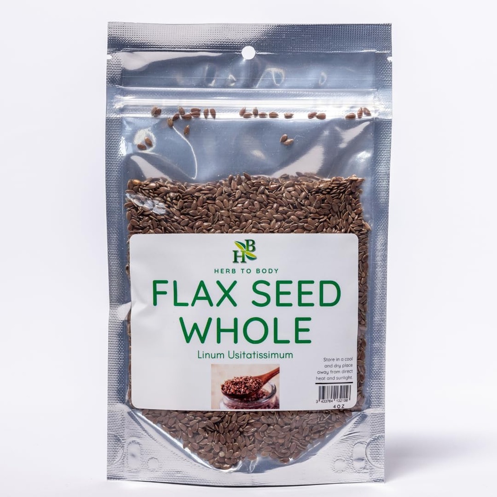 Kräuter zu Körper Flax gesehen Ganze | Linum Usitatissimum | Wildcrafted | 4oz