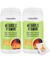 Vitamines métaboliques naturelles minces - Combinaison de multivitamines à haute puissance, minéraux, complexe B, Msm et suppléments de formule digestive pour les hommes et les femmes - Soutien énergétique et métabolique - 2 Pack