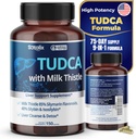 TUDCA-Ergänzung mit Milchdistel – 85% Silymarin Flavonoids – unterstützt Leber Wellness & Verdauungsgesundheit – Made in USA