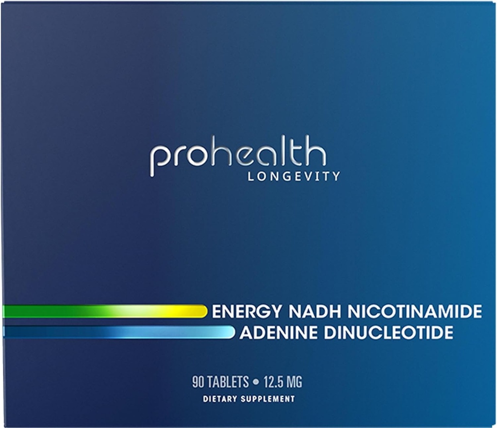 Energie NADH - Boost NAD (12.5 mg, 90 Tabletten) Boost Energy, Mental Clarity, Alertness and Concentration | Unique Cellulose Matrix Coating for Enhanced Absorption | Gluten Free | Dairy Free
